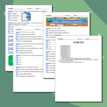 Рабочий лист по информатике на тему 