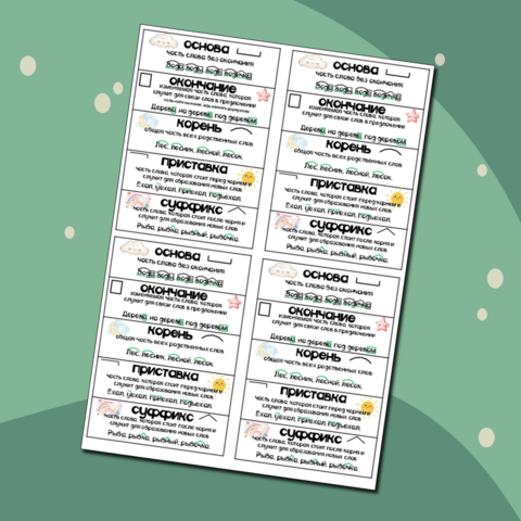 Памятка по теме 