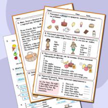 Рабочий лист по английскому языку «My Favourite Food / Моя любимая еда» ( с заданиями на аудирование и чтение)