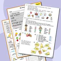 Рабочий лист по английскому языку «My Favourite Food / Моя любимая еда» ( с заданиями на аудирование и чтение)