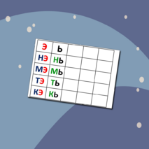 Слоговая таблица