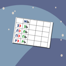 Слоговая таблица