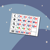 Слоговая таблица