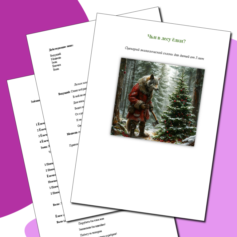 Сценарий экологической сказки 