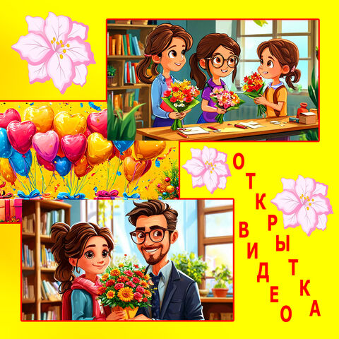 Поздравление С Днём Рождения Школа С юбилеем Музыкальная видеооткрытка для школы