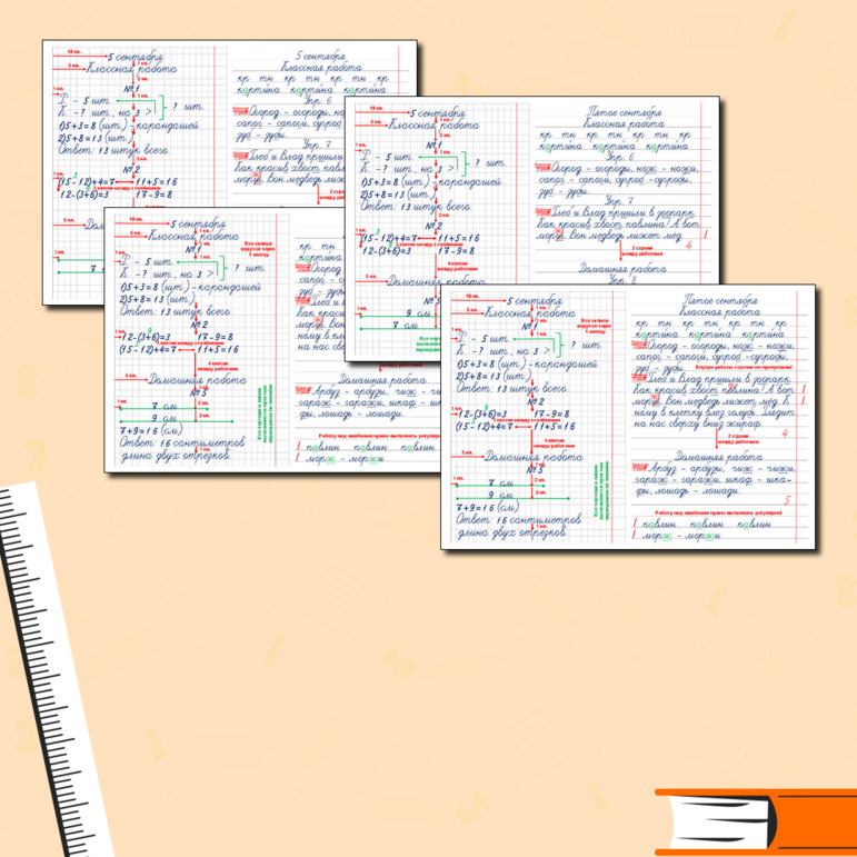 Правила оформления. Орфографический режим в тетради с 1-4 класс