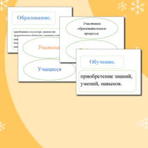 Оформление доски к уроку обществознания на тему: «Школьное образование. Права и обязанности учащихся».