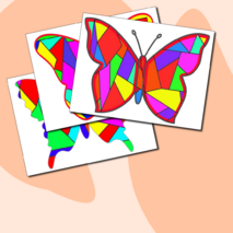 РАСКРАСКИ Витражи для школьников и дошкольников (шаблоны для раскрашивания+ готовые макеты)