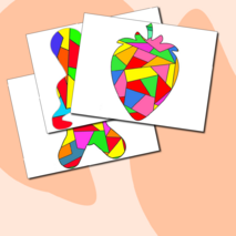 РАСКРАСКИ Витражи для школьников и дошкольников (шаблоны для раскрашивания+ готовые макеты)