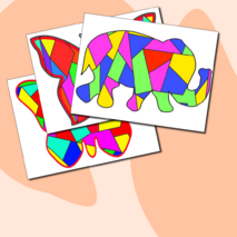 РАСКРАСКИ Витражи для школьников и дошкольников (шаблоны для раскрашивания+ готовые макеты)