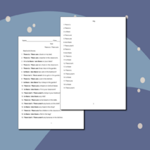 Тест по английскому языку на тему 'There is / There are'