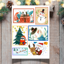 Новогодние мини-открытки.