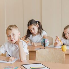 Обложка курса 'Изучение главных членов предложения и работа со словарными словами в начальных классах'