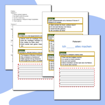 Рабочий лист по немецкому языку по теме Futurum I (Будущее время)