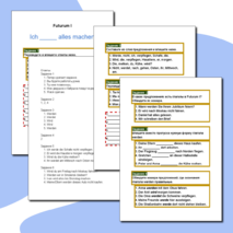 Рабочий лист по немецкому языку по теме Futurum I (Будущее время)