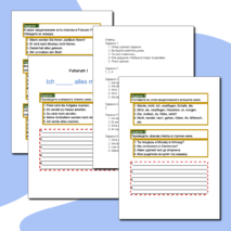 Рабочий лист по немецкому языку по теме Futurum I (Будущее время)