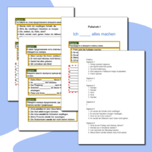 Рабочий лист по немецкому языку по теме Futurum I (Будущее время)