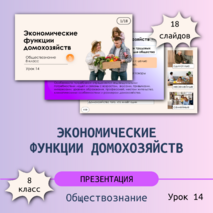 Экономические функции домохозяйств