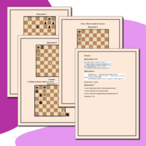 Шахматы. Диаграммы к теме 
