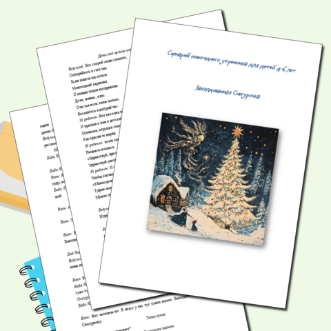 Сценарий новогоднего утренника для детей 4-6 лет 