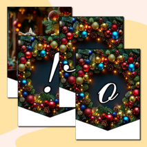 Флажки-растяжка «С Новым годом!»