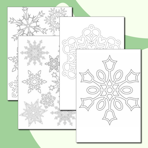 Оформление окон к Новому году (трафареты/шаблоны для вырезания из белой бумаги)