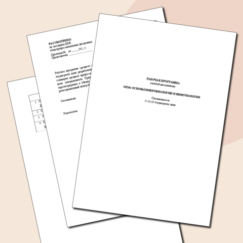 Рабочая программа учебной дисциплины ОП.06 