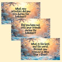 Speaking. All about winter holidays. Интерактивная игра.