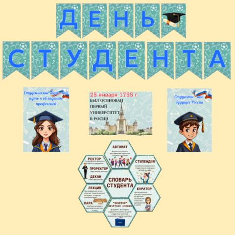 День студента. Разговоры о важном. Оформление