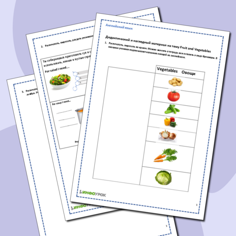 Дидактический и наглядный материал по английскому языку на тему: 