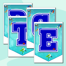 Растяжка - флажки «Неделя естественных наук»