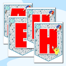 Растяжка - флажки «Неделя естественных наук»
