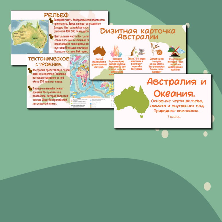 Тест по географии в 7 классе по теме "Австралия и Океания. Основные ...