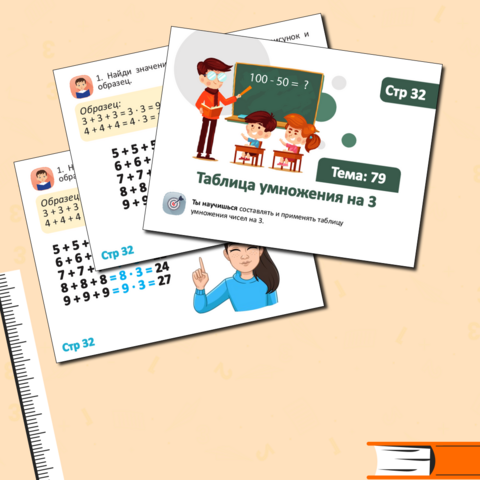 Презентация по математике на тему «М 79. Таблица умножения на 3» (2 класс)
