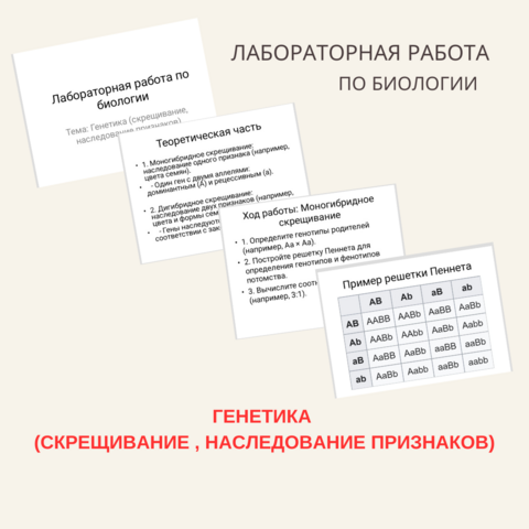 Презентация лабораторная работа по биологии