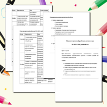 План методической работы в детском саду На 2025–2026 учебный год
