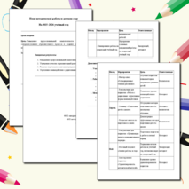 План методической работы в детском саду На 2025–2026 учебный год