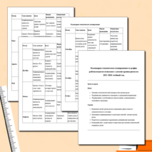 Календарно -тематическое планирование работы педагога-психолога с детьми группы риска. На 2025-2026 учебный год.