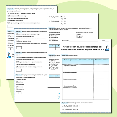 Рабочий лист по теме 
