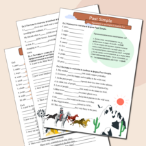 Рабочий лист (worksheet) Past Simple spotlight 4 module 6 unit 12 a
