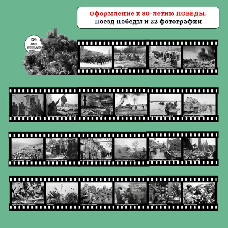 Плакат к 80-летию Победы ВОВ 9 Мая
