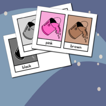 Карточки для изучения цветов на английском языке