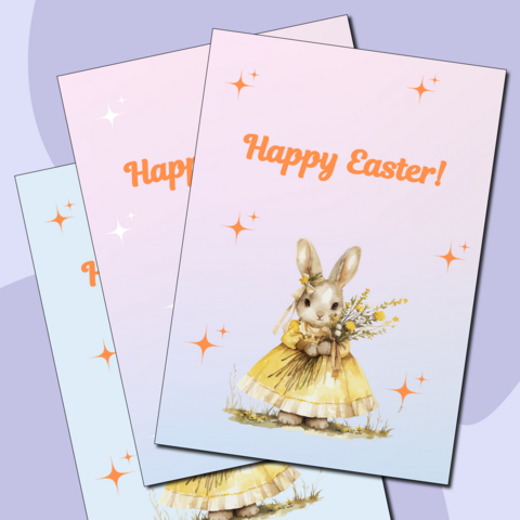 Плакаты на английском языке к Пасхе. 