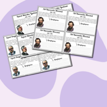 Литературное чтение. Вклейки биографии писателей | 2 класс.