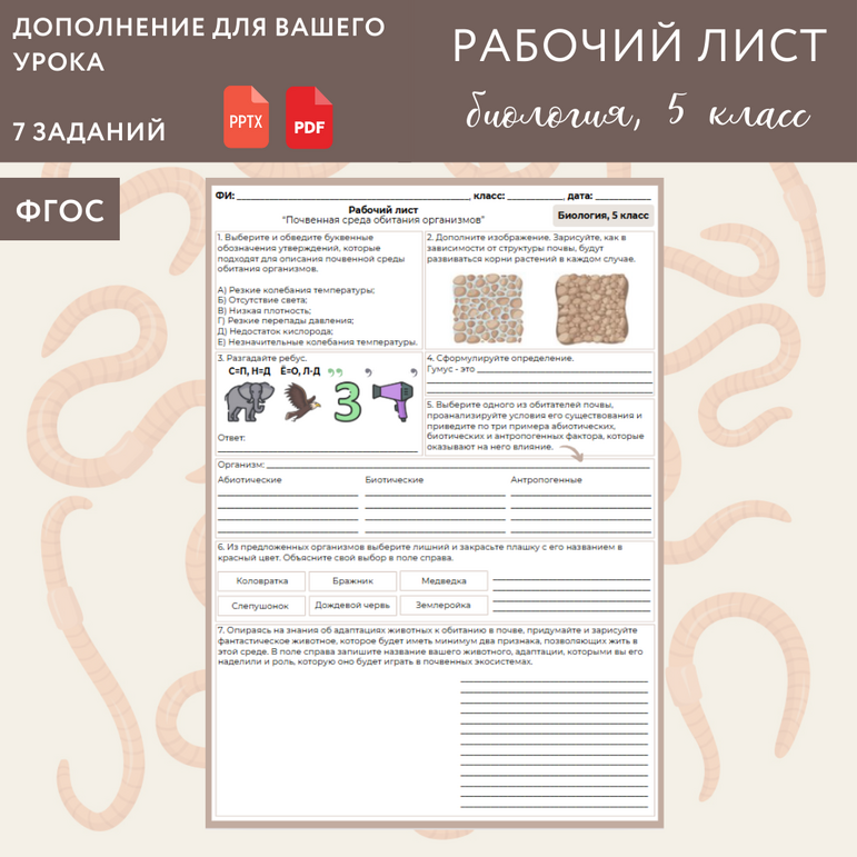 Рабочий лист 