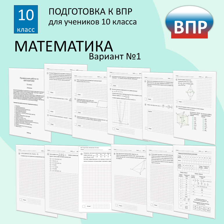 Подготовка к ВПР. Математика. 8 класс. Тренировочный вариант №1