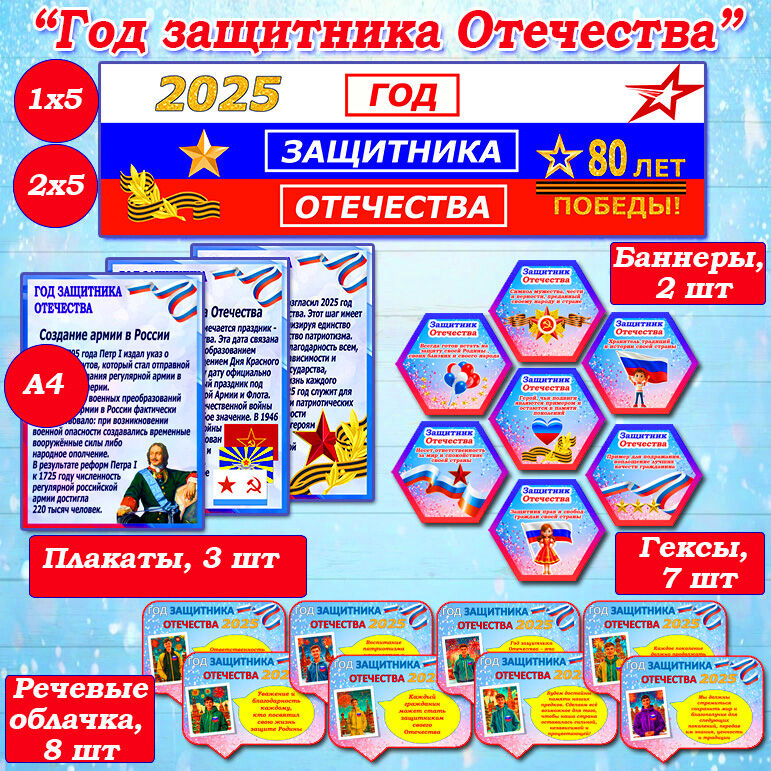 Год защитника Отечества 2025 Оформление