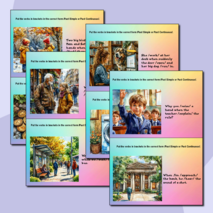 Speaking cards "Past Continuous Vs Past Simple Tense"