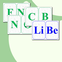 Карточки для изучения названий химических элементов (50 шт)