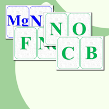 Карточки для изучения названий химических элементов (50 шт)